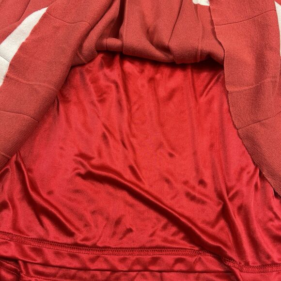 Trina Turk Fit & Flare Sweater Dress Striped Pleated Short Sleeve Retro S/M FLAW - Picture 9 of 13